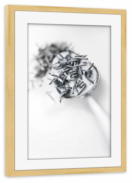 Poster mit Rahmen kiefer "Cereals" artboxONE - Essen & Trinken,Abstrakt,Schwarzweiß