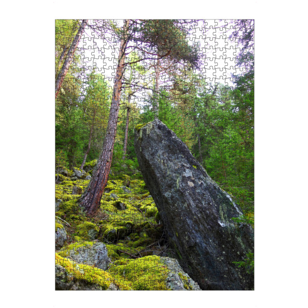 artboxONE Puzzle "Felsen im Wald" artboxONE - Natur,Reise