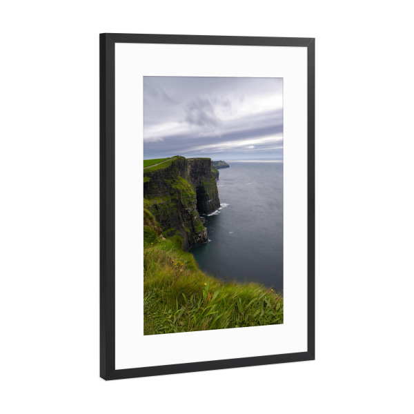Poster mit Rahmen Schwarz (Metallic) "Cliffs of Moher" artboxONE - Natur,Reise,Reise / Strand und Meer,Reise / Länder