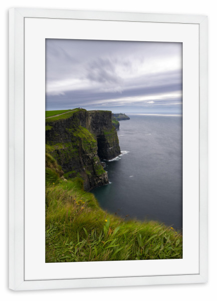 Poster mit Rahmen weiß "Cliffs of Moher" artboxONE - Natur,Reise,Reise / Strand und Meer,Reise / Länder