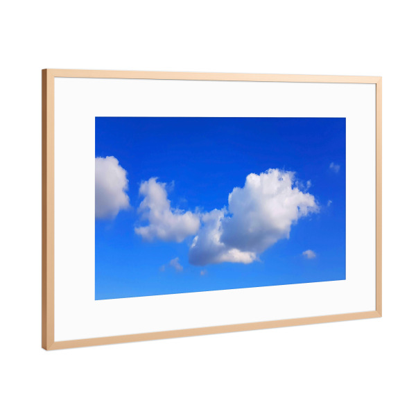 Poster mit Rahmen Kupfer "Große weiße Wolke am Himmel" artboxONE - Natur,Reise
