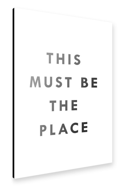 Alu-Dibond "The Place" 30x20 cm artboxONE