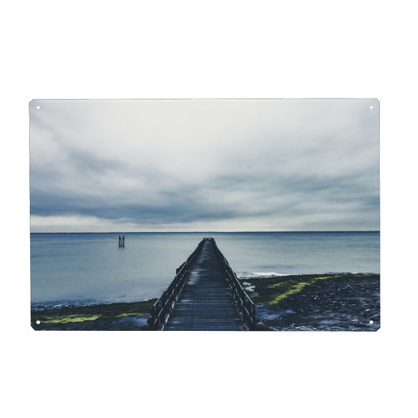 Holzbild "Steg ins Meer" artboxONE - Natur,Reise / Strand und Meer,Für Mama,Für Papa