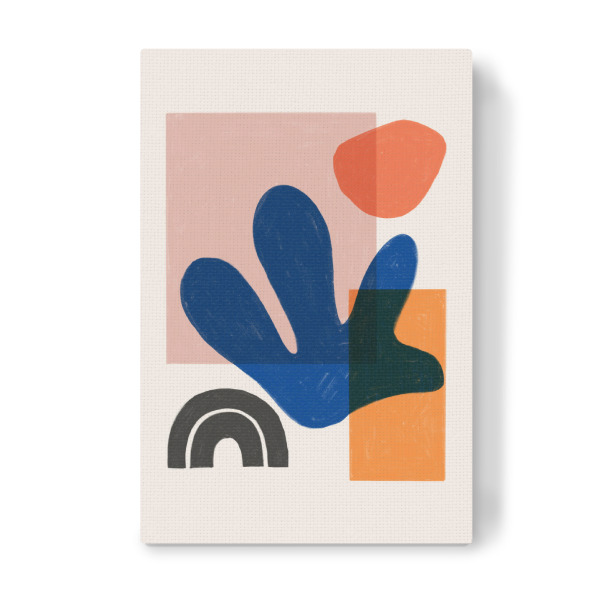 Leinwandbild "Boho Blue" artboxONE - Abstrakt,Geometrie - Geometrie,Geometry,Abstract,Abstrakt,Bunt,Colorful,Formen,Forms