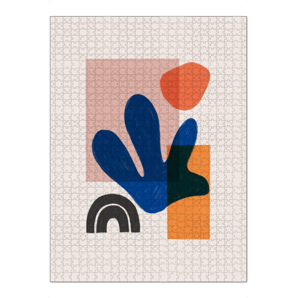 Puzzle Ravensburger "Boho Blue" artboxONE - Abstrakt,Geometrie - Geometrie,Geometry,Abstract,Abstrakt,Bunt,Colorful,Formen,Forms - Bild geometrie