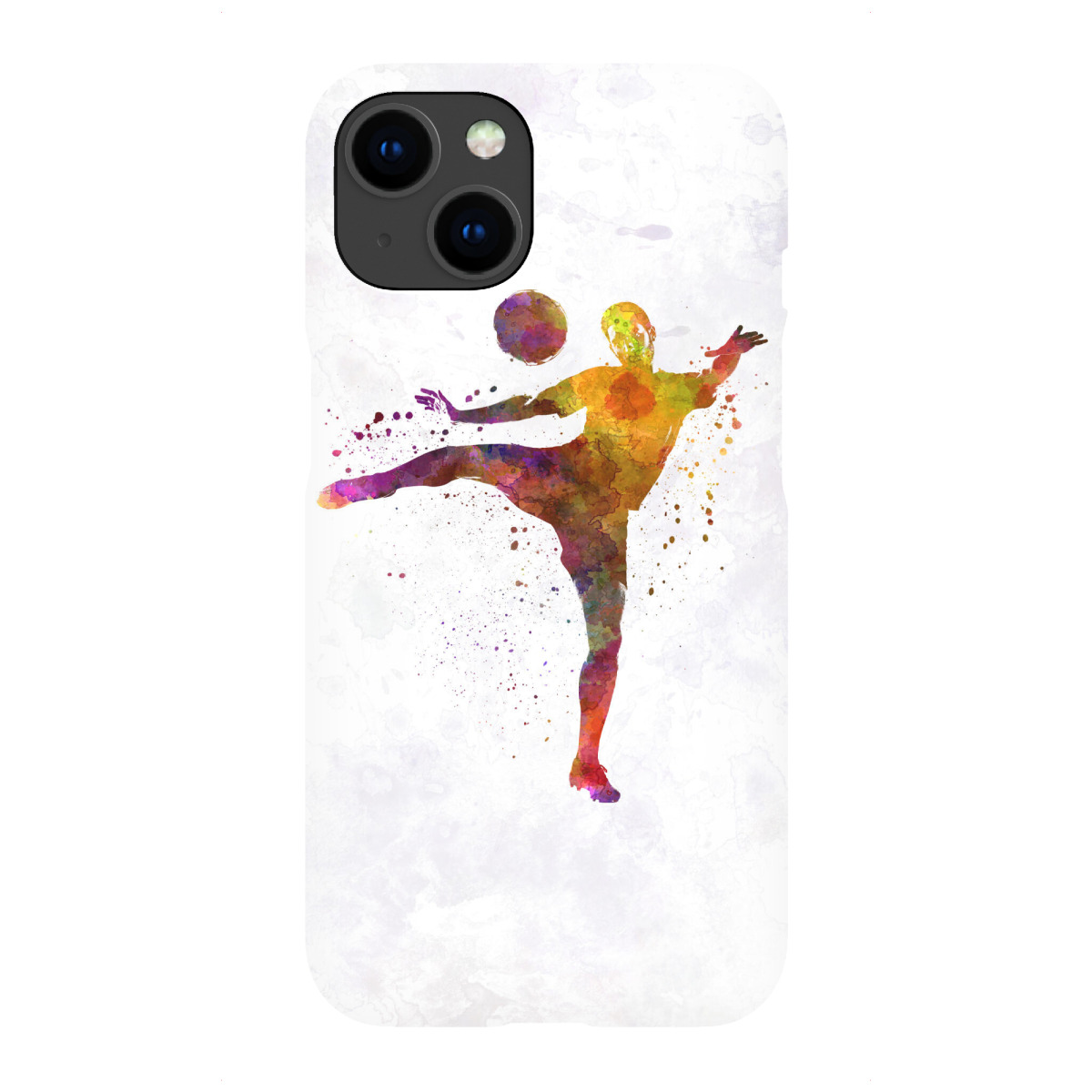 "Soccer player in watercolor-m"für iPhone - Premium-Case Handyhülle artboxONE