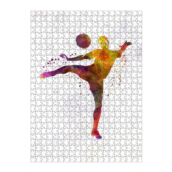 artboxONE Puzzle "Soccer player in watercolor-m" artboxONE - Sport / Fußball