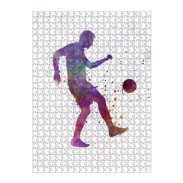 Puzzle Ravensburger "Soccer player in watercolor-j" artboxONE - Sport / Fußball
