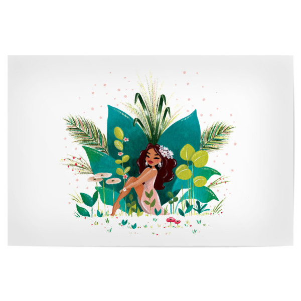 Poster 30x20 cm "Fantom Fifi Art-Tiki Tropic Girl" artboxONE - Natur,Reise,Comic,Menschen
