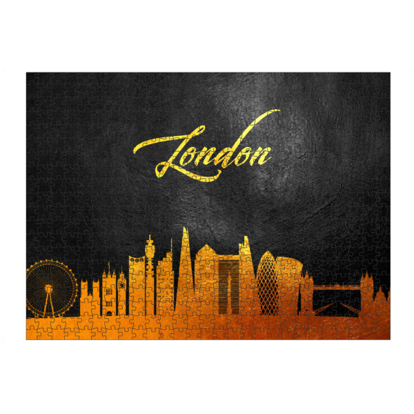 artboxONE Puzzle "London England Gold Skyline" artboxONE - Städte / London,Reise - London,London skyline,England,United kingdom,Reise,Travel