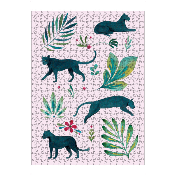 Puzzle Ravensburger "Fantom Fifi Art-Tropical Panther" artboxONE - Natur,Floral,Tiere,Comic