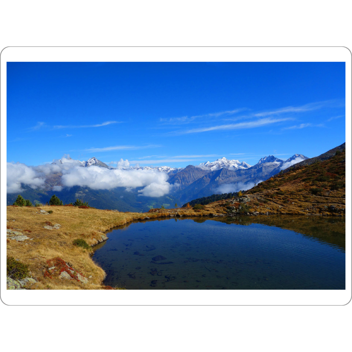 Tischset "Bergsee und schneebedeckte Gipfel" artboxONE - Natur,Reise