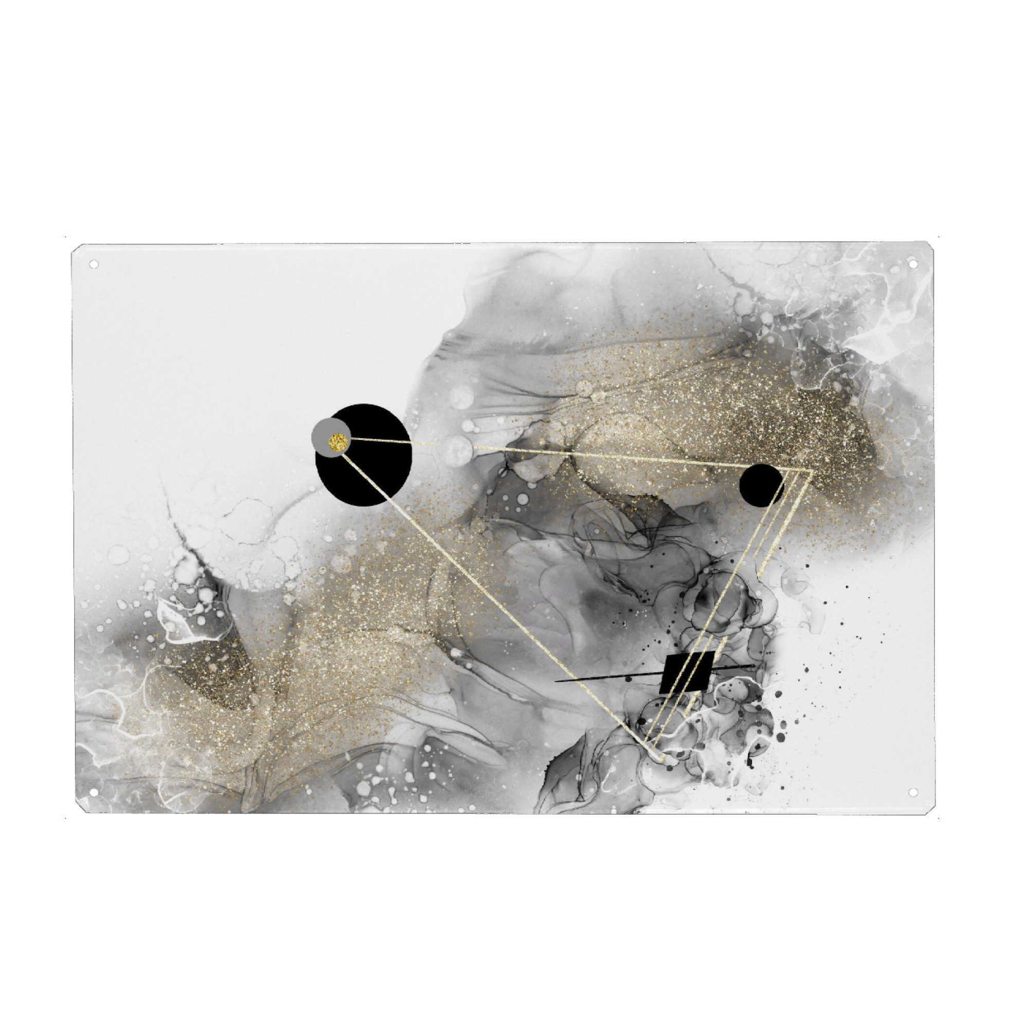 Holzbild "ALCOHOL INK Abstrakte Galaxie" artboxONE - Abstrakt,Geometrie
