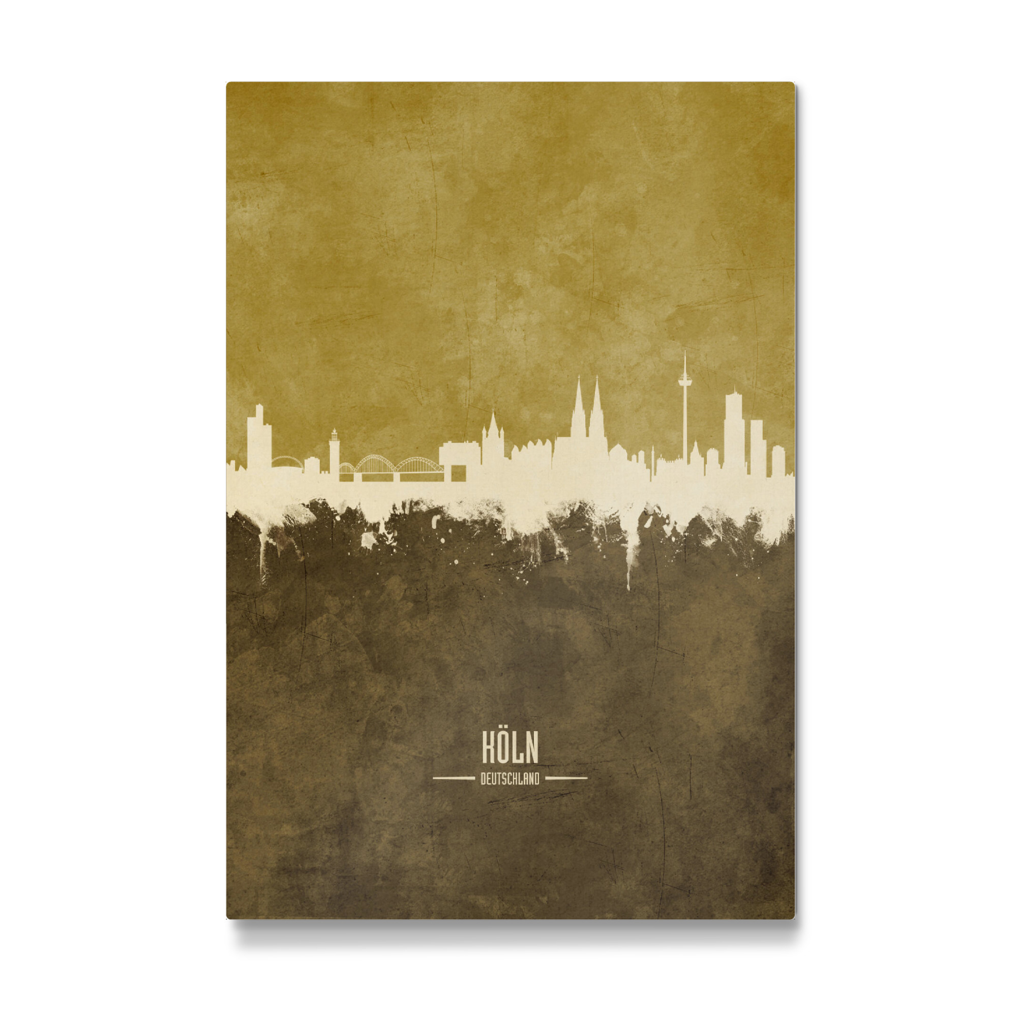 Galerie-Print "Cologne Germany Skyline Brown" 30x20 cm artboxONE