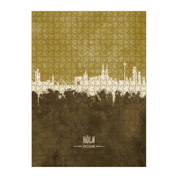 artboxONE Puzzle "Cologne Germany Skyline Brown" artboxONE - Städte,Städte / Köln