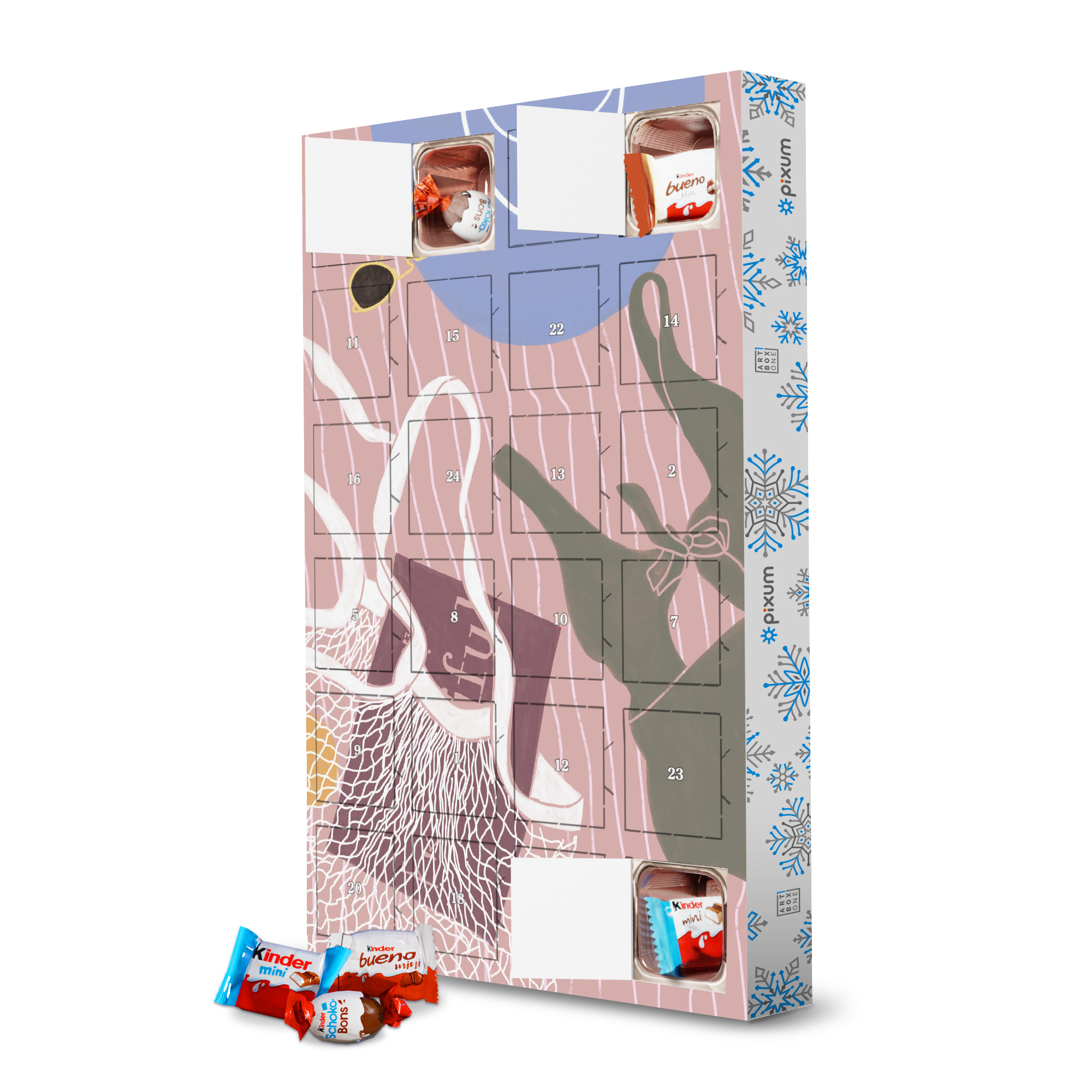 Adventskalender mit Produkten von Kinder Kunga - Am Strand Strandtuch artboxONE Adventskalender Reise