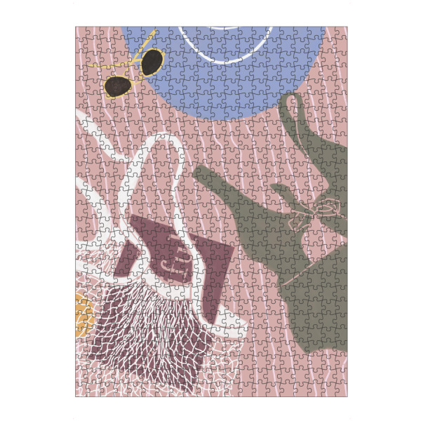 Puzzle Ravensburger "Kunga - Am Strand Strandtuch" artboxONE - Reise,Reise / Strand und Meer,Fashion