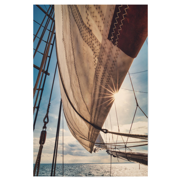 Poster 30x20 cm "Sailing away" artboxONE - Natur,Reise / Strand und Meer