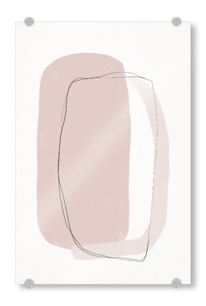 Acrylglasbild "Abstract Bond" artboxONE - Abstrakt,Geometrie - Pastell,Feminin,Soft,Abstract,Abstrakt,Formen,Geometrie,Geometry,Boho,Female