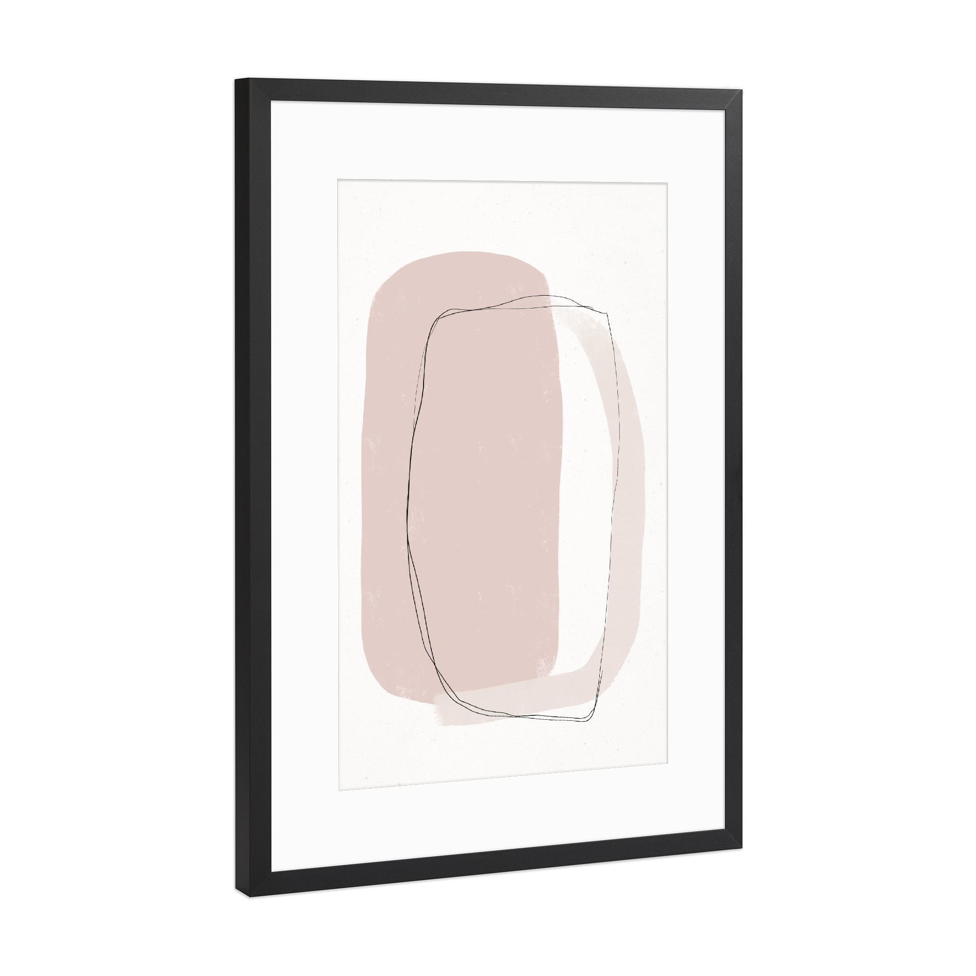 Poster mit Rahmen Schwarz (Metallic) "Abstract Bond" artboxONE - Abstrakt,Geometrie