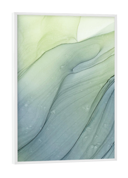 Poster mit weißem Rahmen "Fresh - the abstract art" artboxONE - Abstrakt