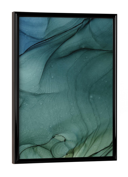 Poster mit schwarzem Rahmen "The dark forest - art" artboxONE - Abstrakt