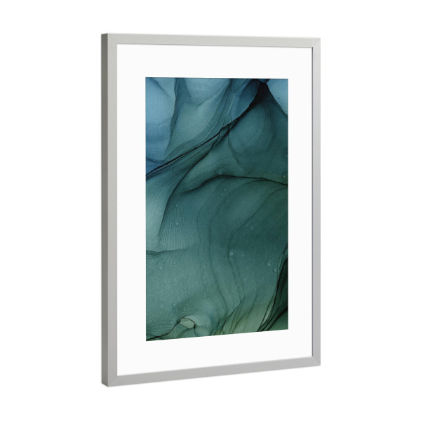 Poster mit Rahmen Silber "Dark forest art" artboxONE - Abstrakt