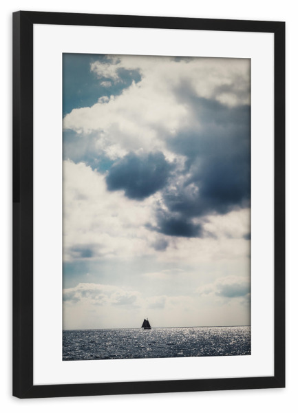 Poster mit Rahmen schwarz "Freiheit unter Wolken" artboxONE - Natur,Reise,Reise / Strand und Meer