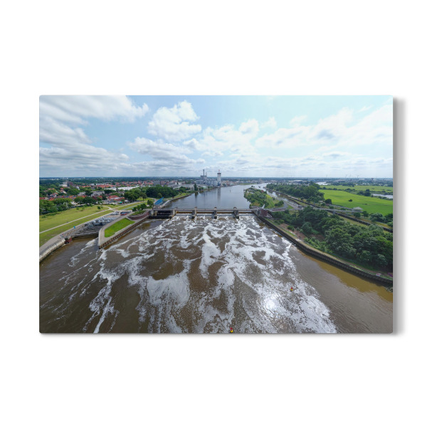 Galerie-Print "Bremen - Weserwehr - Panorama high" 30x20 cm artboxONE