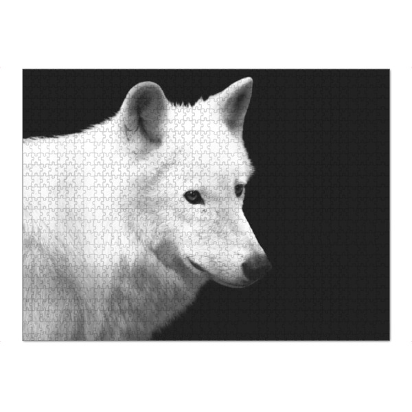 Puzzle Ravensburger "Wolf in schwarzweiß" artboxONE - Natur,Reise,Tiere,Schwarzweiß