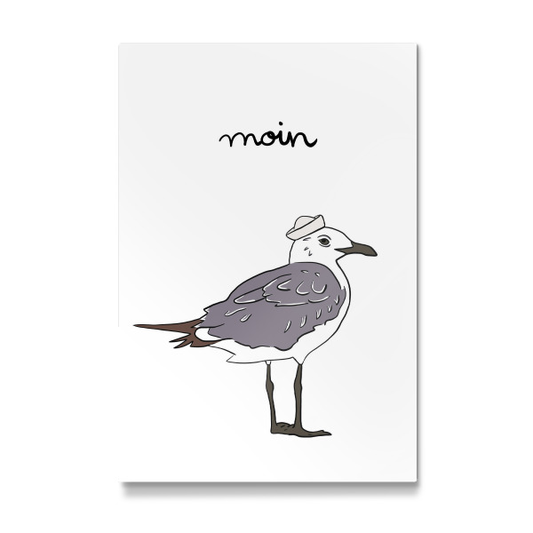 Galerie-Print "Moin Möwe" 30x20 cm artboxONE