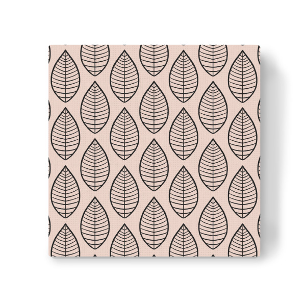 Leinwandbild "Blätter Muster - Art Deco" artboxONE - Natur,Floral,Abstrakt,Geometrie