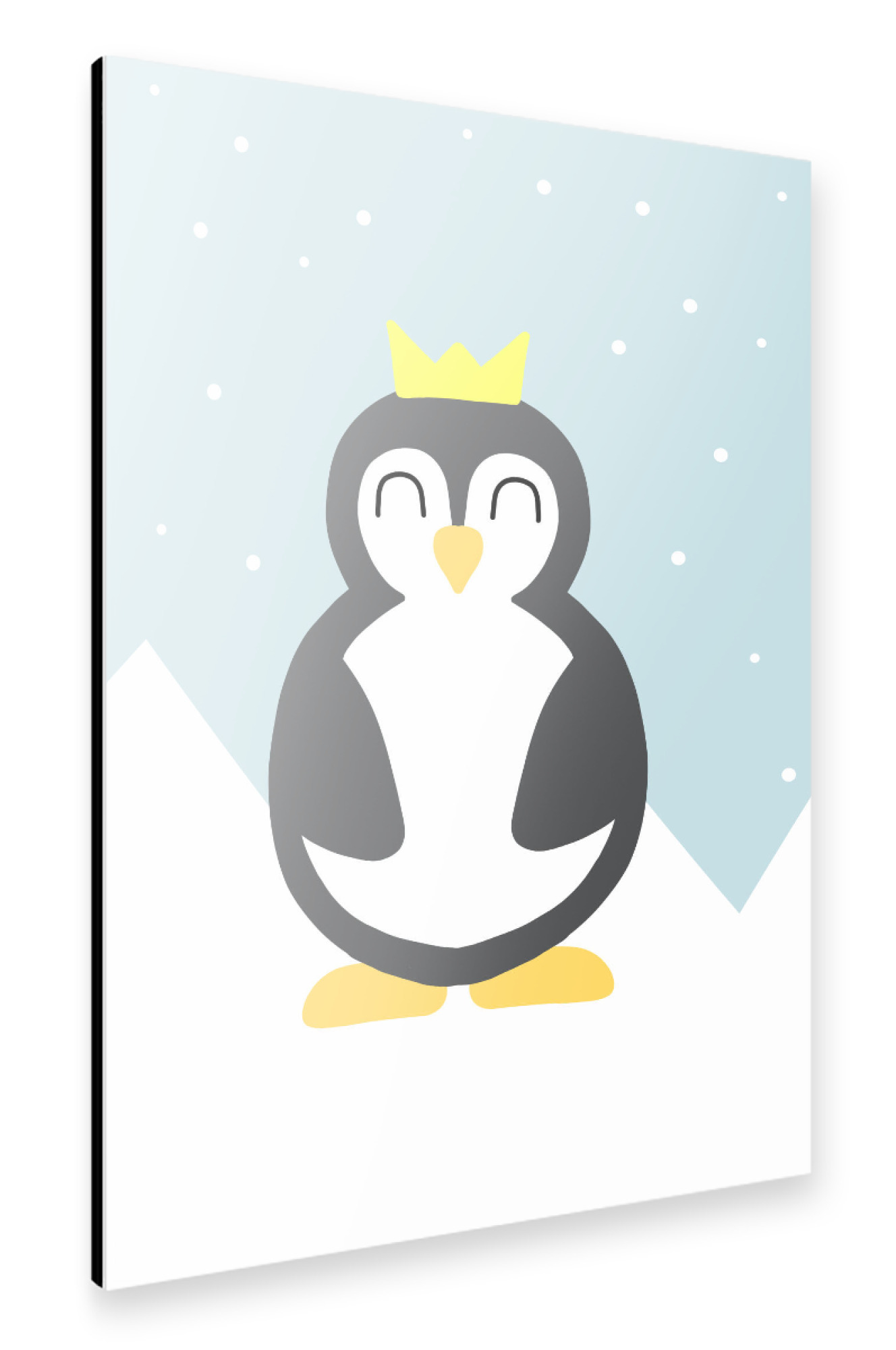 Alu-Dibond "Pinguin König" 30x20 cm artboxONE