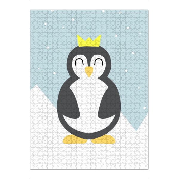 Puzzle Ravensburger "Pinguin König" artboxONE - Für Kinder,Tiere,Comic