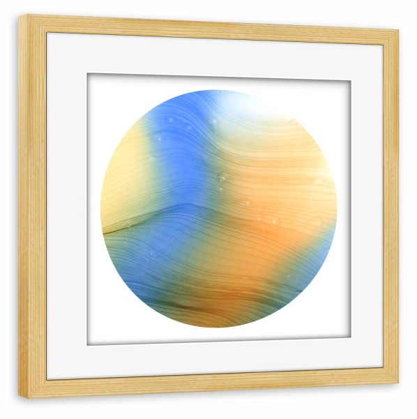 Poster mit Rahmen kiefer "Light on the sea o" artboxONE - Abstrakt