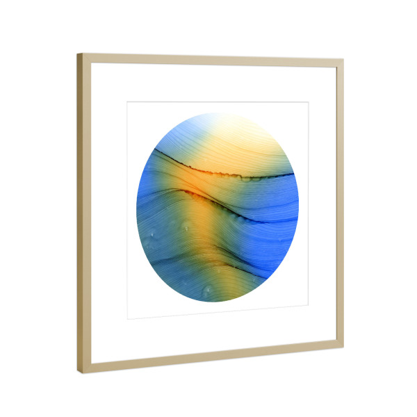 Poster mit Rahmen Gold "Day light - o - kunst" artboxONE - Abstrakt