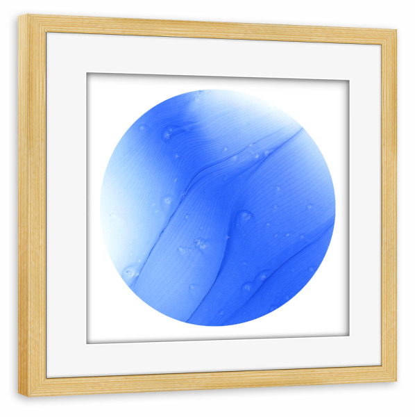 Poster mit Rahmen kiefer "Cold blue - o - art" artboxONE - Abstrakt