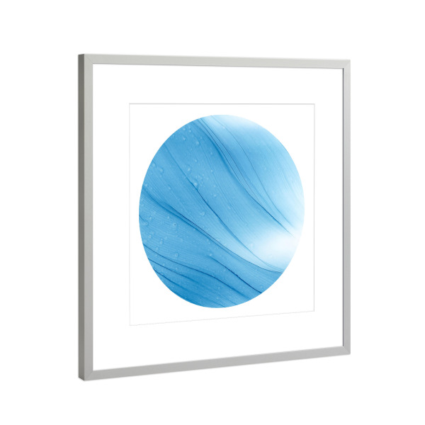 Poster mit Rahmen Silber "The cold day - o - art" artboxONE - Abstrakt