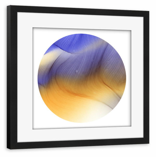 Poster mit Rahmen schwarz "The purple night with wind" artboxONE - Abstrakt