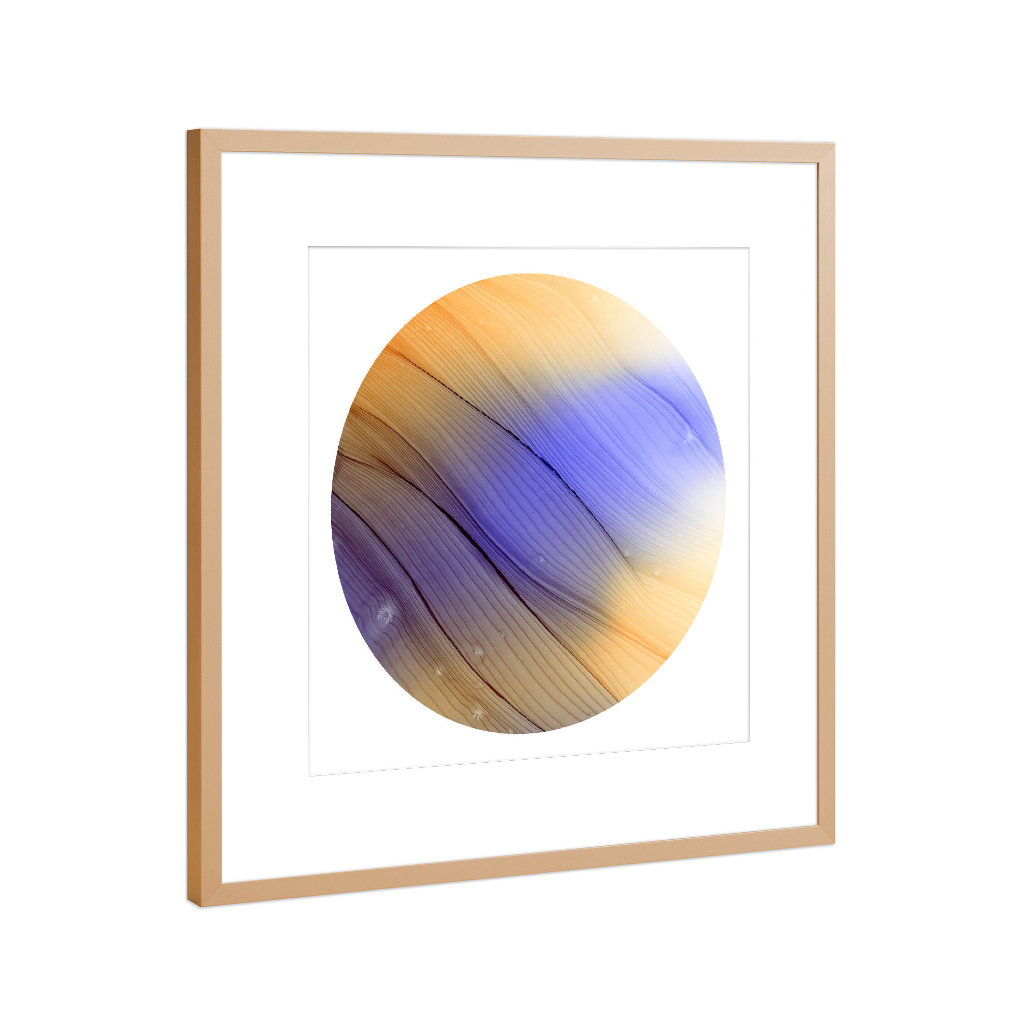 Poster mit Rahmen Kupfer "Purple time - o" artboxONE - Abstrakt