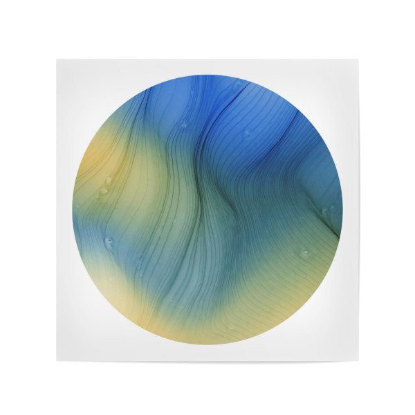 Poster 20x20 cm "O - the cold river" artboxONE - Abstrakt