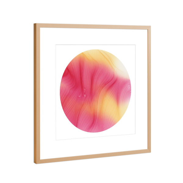 Poster mit Rahmen Kupfer "Soft spring - the night - o" artboxONE - Abstrakt