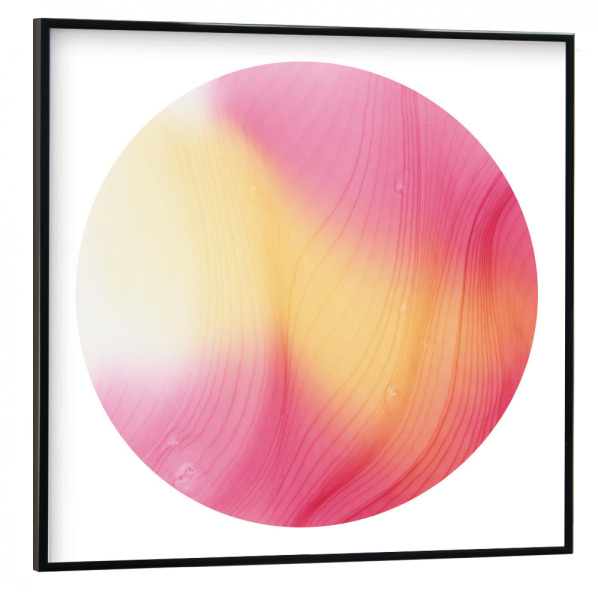 Poster mit schwarzem Rahmen 30x30 cm "Pink mood - o -" artboxONE - Abstrakt