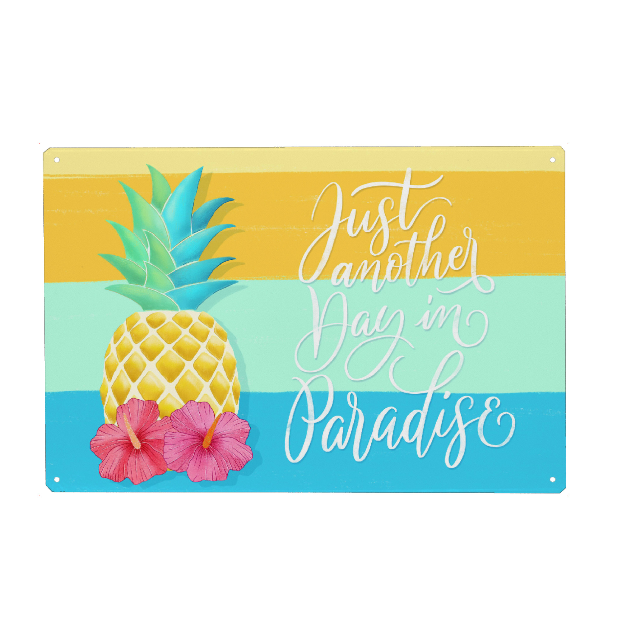 Holzbild "Wie im Paradies" artboxONE - Typografie,Floral