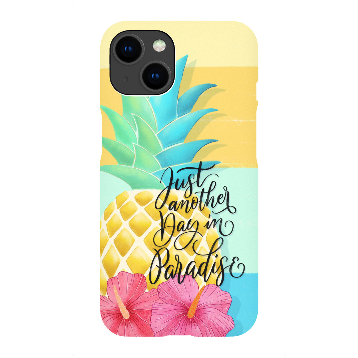 "Wie im Paradies"für iPhone - Premium-Case Handyhülle artboxONE