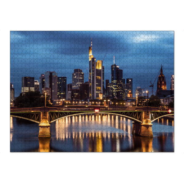 Puzzle Ravensburger "Frankfurt Blaue Stunde" artboxONE - Städte,Städte / Frankfurt