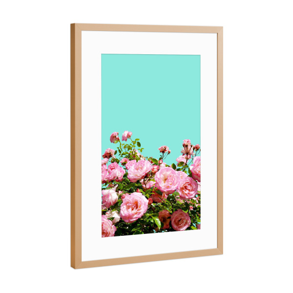 Poster mit Rahmen Kupfer "Blissful" artboxONE - Natur,Floral
