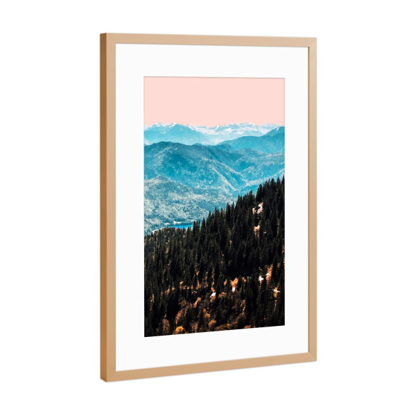 Poster mit Rahmen Kupfer "View Nature" artboxONE - Natur,Reise