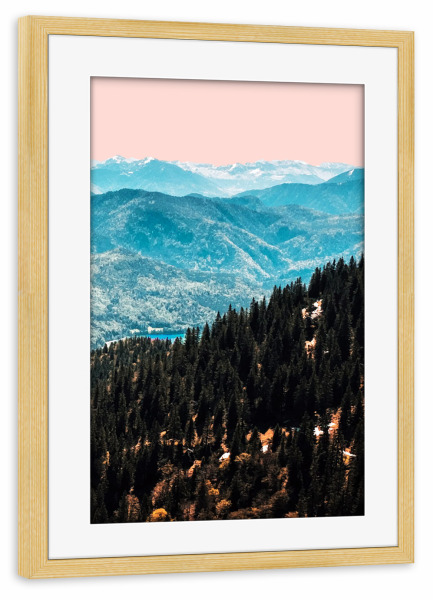Poster mit Rahmen kiefer "View Nature" artboxONE - Natur,Reise