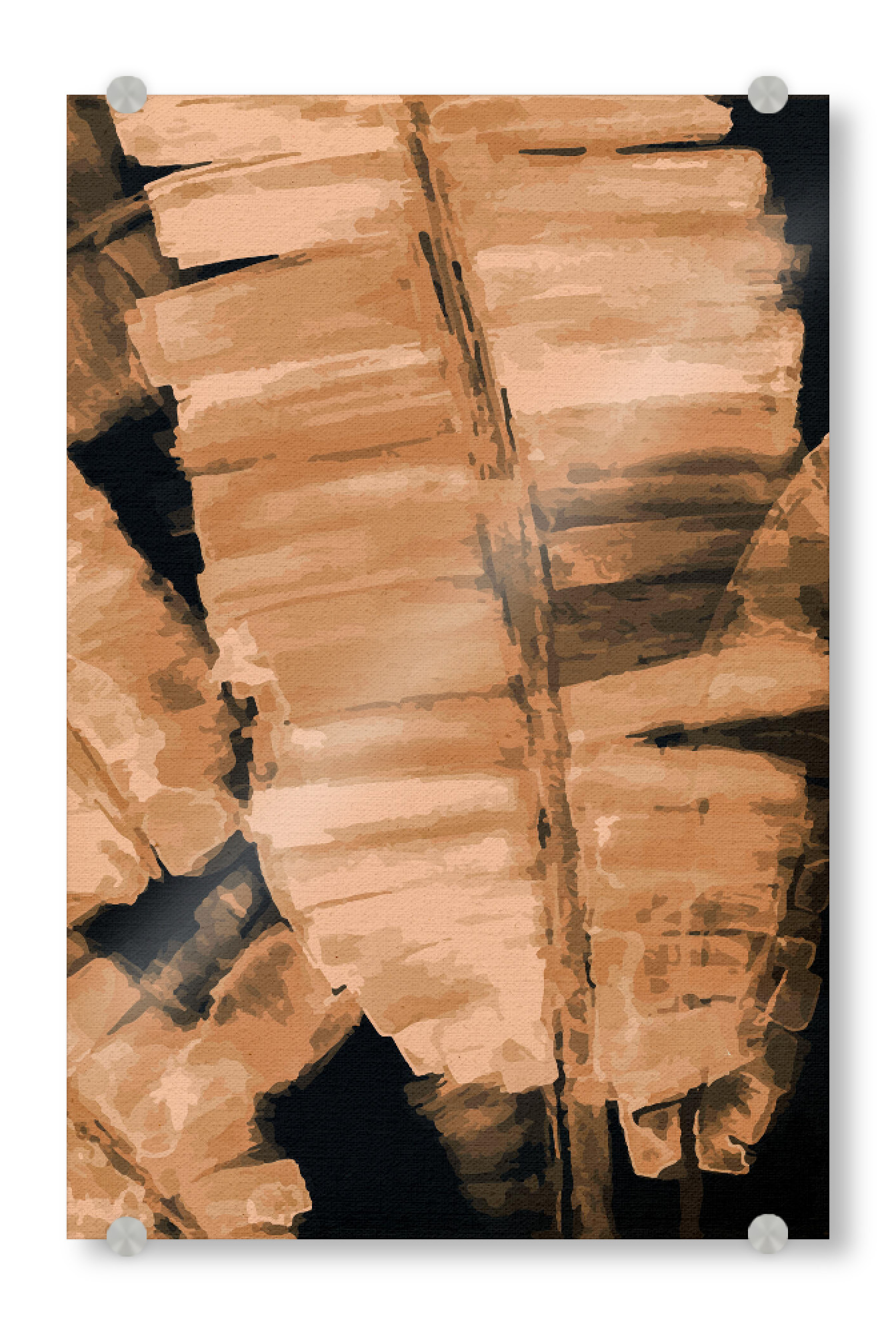 Acrylglasbild "Banana Tree Leaf" artboxONE - Natur